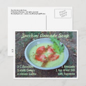 Zucchini Avocado Soup Briefkaart (Voorkant / Achterkant)