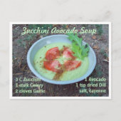 Zucchini Avocado Soup Briefkaart (Voorkant)