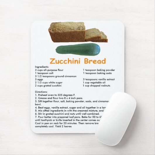 Zucchini Bread Muismat (Met muis)