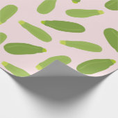 Zucchini Courgette Summer Squash Pattern Cadeaupapier (Hoek)