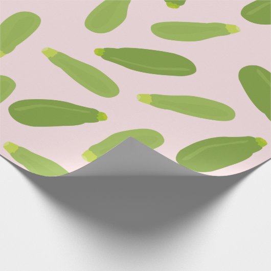 Zucchini Courgette Summer Squash Pattern Cadeaupapier (Hoek)