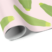 Zucchini Courgette Summer Squash Pattern Cadeaupapier (Rol Hoek)