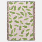 Zucchini Courgette Summer Squash Pattern Deken (Voorkant Verticaal)