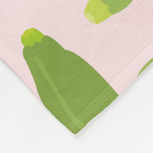 Zucchini Courgette Summer Squash Pattern Fleece Deken (Hoek)
