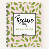 Zucchini Courgette Summer Squash Pattern Recipe Notitieboek (Voorkant)