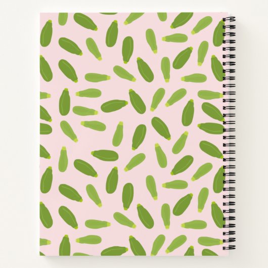 Zucchini Courgette Summer Squash Pattern Recipe Notitieboek (Achterkant)