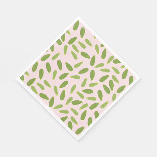 Zucchini Courgette Summer Squash Pattern Servet (Hoek)