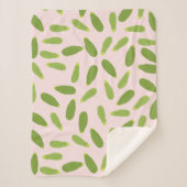 Zucchini Courgette Summer Squash Pattern Sherpa Deken (Voorkant)