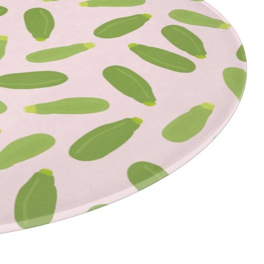 Zucchini Courgette Summer Squash Pattern Snijplank (Hoek)