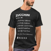 Zucchini Definition Meaning culinary art  T-shirt (Voorkant)
