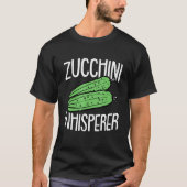 Zucchini Fathers Day Gardening Vegetarian Dad Papa T-shirt (Voorkant)