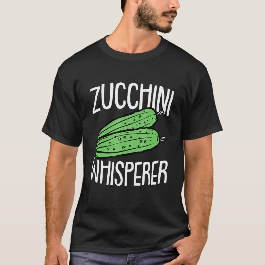 Zucchini Fathers Day Gardening Vegetarian Dad Papa T-shirt (Voorkant)