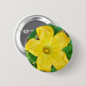 Zucchini Flower Ronde Button 5,7 Cm (Voorkant /achterkant)