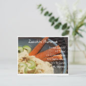 Zucchini Hummus Briefkaart (Staand voorkant)