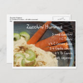 Zucchini Hummus Briefkaart (Voorkant / Achterkant)