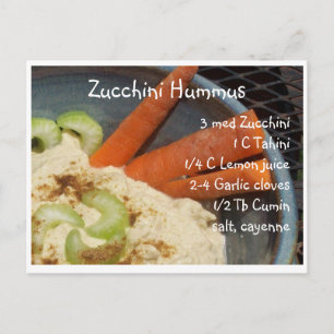 Zucchini Hummus Briefkaart