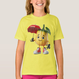 Zucchini in rode Sneakers T-shirt