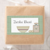 Zucchini-leeslabel Etiket (Insitu)