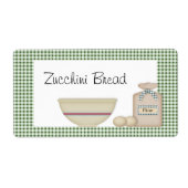 Zucchini-leeslabel Etiket (Voorkant)