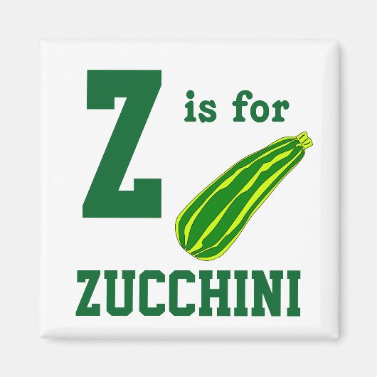 Zucchini Magneet (Voorkant)