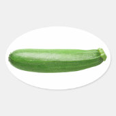Zucchini Ovale Sticker (Voorkant)