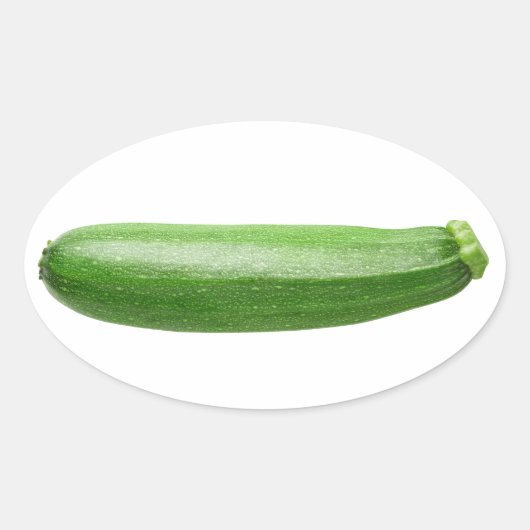 Zucchini Ovale Sticker (Voorkant)