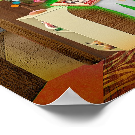 Zucchini Pizza Poster (Hoek)