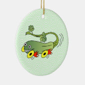 Zucchini Race Car Keramisch Ornament (Rechts)