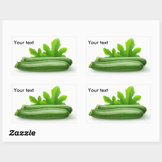 Zucchini Rechthoekige Sticker (Vel)
