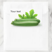 Zucchini Rechthoekige Sticker (Tas)