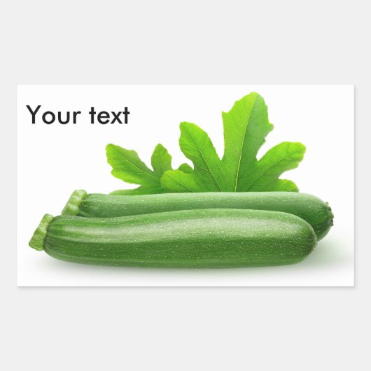 Zucchini Rechthoekige Sticker (Voorkant)