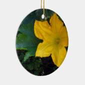 Zucchini Squash Blossom - foto Keramisch Ornament (Rechts)