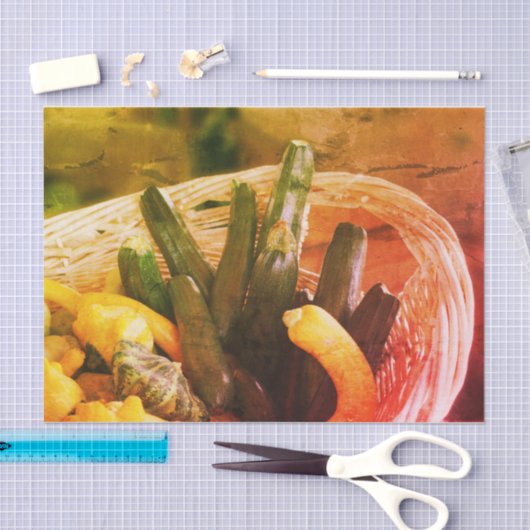 Zucchini Squash Gourd Vegetables  Ontkoppeling Tissuepapier (Craft)