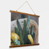 Zucchini Summer Squash Gourds Vegetables Hangend Wandkleed (Gebogen)