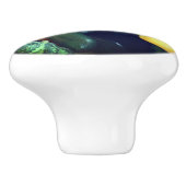 Zucchini Summer Squash Gourds Vegetables Keramische Knop (Zijkant)