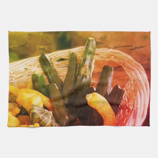 Zucchini Summer Squash Gourds Vegetables  Theedoek (Horizontaal)