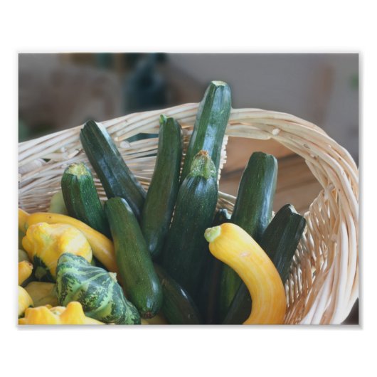 Zucchini Summer Squash kalebassen groenten 8x10 Foto Afdruk (Voorkant)