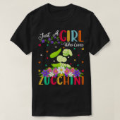 Zucchini Vegetable Lover is een meisje dat van Zuc T-shirt (Design voorkant)