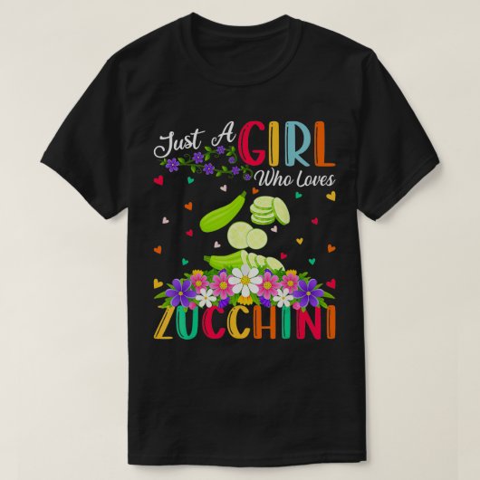Zucchini Vegetable Lover is een meisje dat van Zuc T-shirt (Design voorkant)