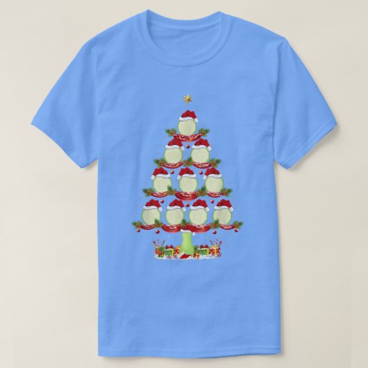 Zucchini Vegetable Xmas Holiday Zucchini Kerstmis T-shirt (Design voorkant)