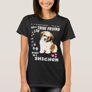 Zuchon Dog Mam Costume Shih Tzu Bichon Mix Pup Cut T-shirt