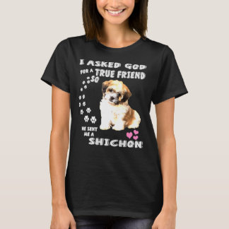 Zuchon Dog Mam Costume Shih Tzu Bichon Mix Pup Cut T-shirt