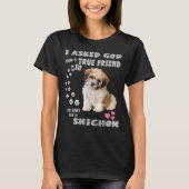 Zuchon Dog Mom Costume, Shih Tzu-Bichon mix pup  T-shirt (Voorkant)