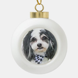Zuchon Portrait Keramische Bal Ornament