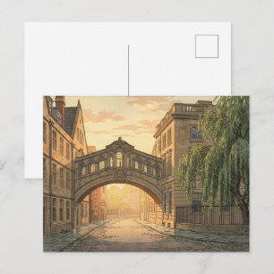 Zuchtbrug in Universiteit van Oxford Briefkaart