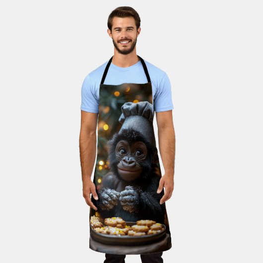 Zuckerbäcker Gorilla Schürze Schort (Gedragen)
