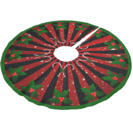 Zuckerstangen Mistel Schneeflocken Rot Grün Kerstboom Rok