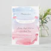 Zuckersüße Baby Shower Einladung Kaart (Staand voorkant)