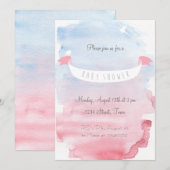 Zuckersüße Baby Shower Einladung Kaart (Voorkant / Achterkant)