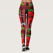 Zuckersüße rote Kirschen mit witzigen Spruch Leggings (Achterkant)